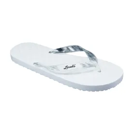 White Platform Women's Clear Strap Slippah